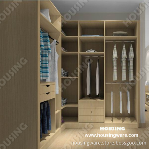 Bedroom Set - L-Shaped Walk-in Closet